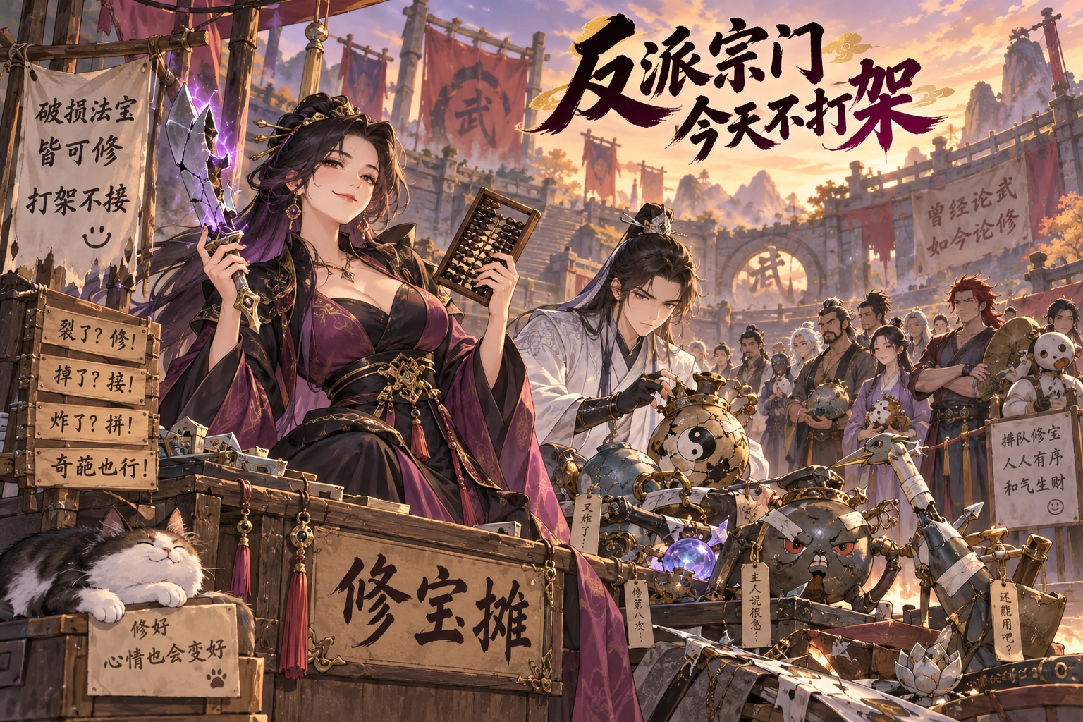 反派宗门今天不打架主题封面